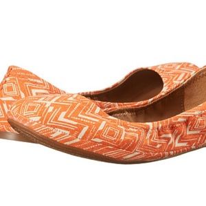 Lucky Brand Chevron Emmie Flats